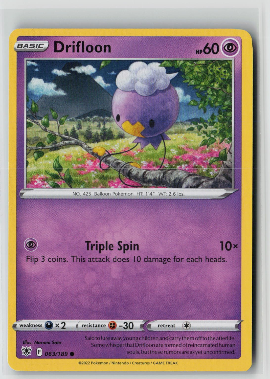 Drifloon (SWSH10: Astral Radiance 063/189) NM