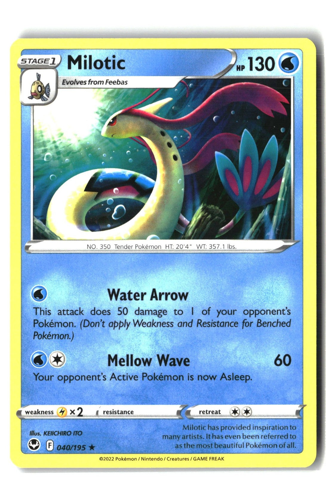 Milotic (SWSH12: Silver Tempest 040/195) NM