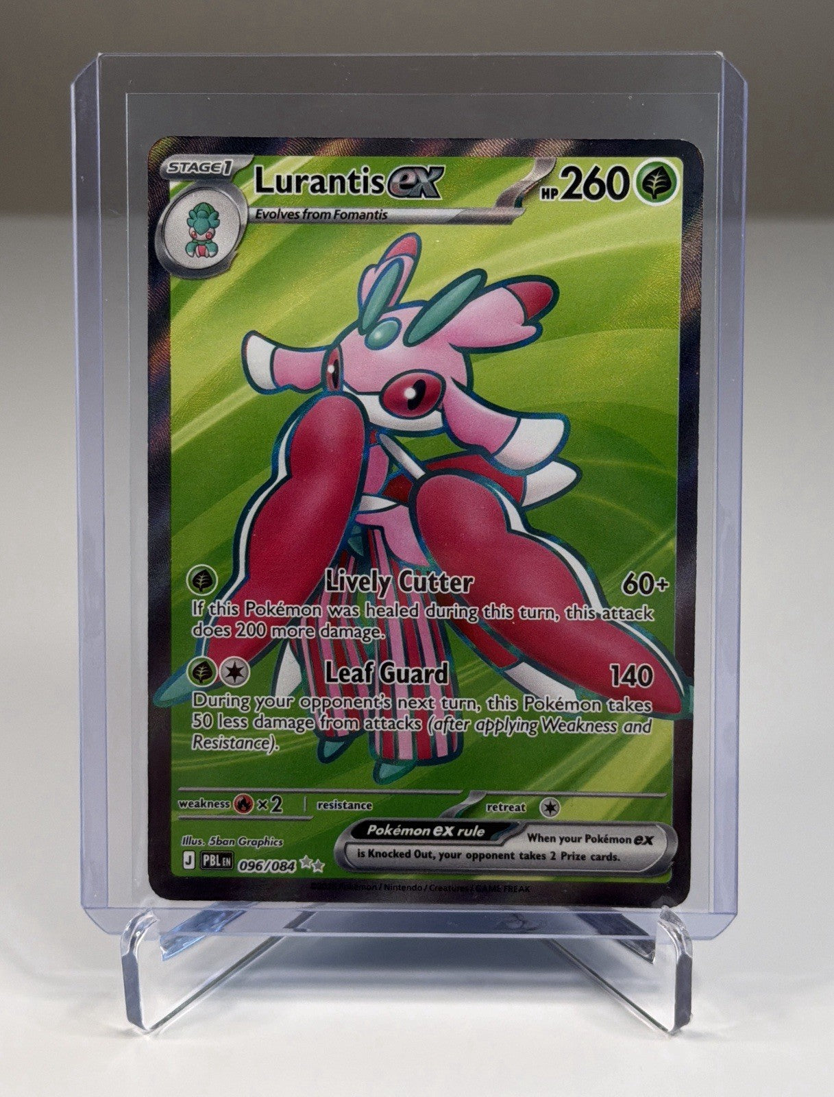 Lurantis ex 96/84 PBL Pitch Black Ultra Rare Holo Near Mint NM Pokémon TCG