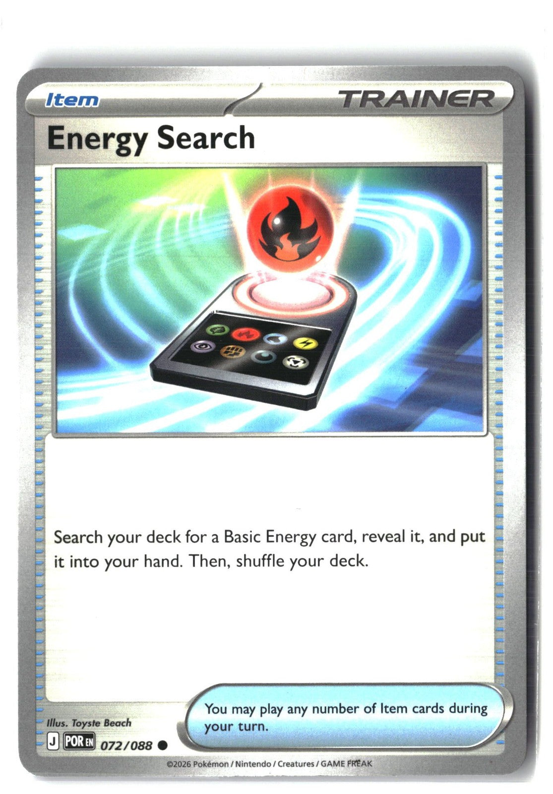 Energy Search (Perfect Order 072/088) NM