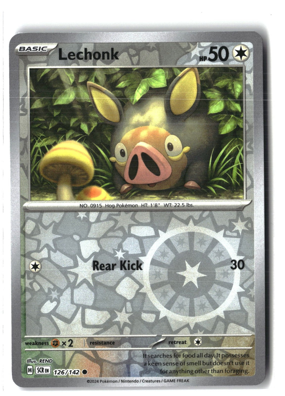 Lechonk Reverse Holofoil NM (Stellar Crown 126/142)