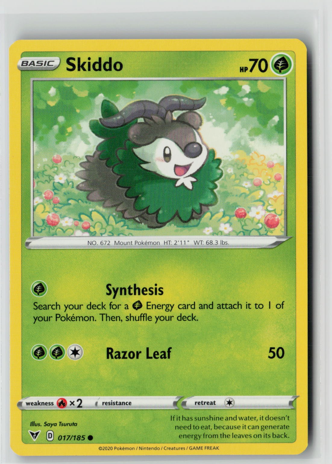 Skiddo (SWSH04: Vivid Voltage 017/185) NM