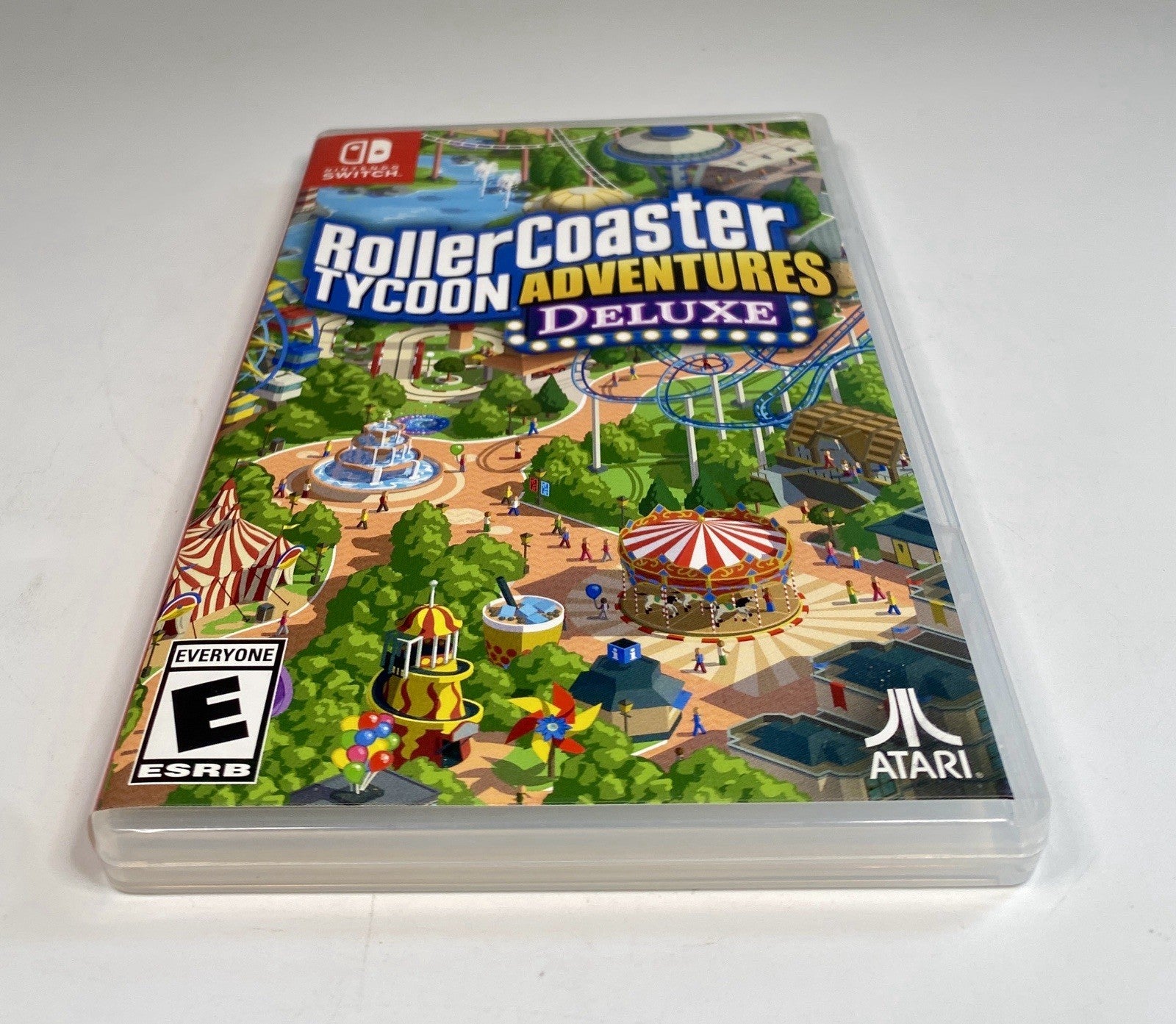 Rollercoaster Tycoon Adventures Deluxe Edition Nintendo Switch, Tested & Working
