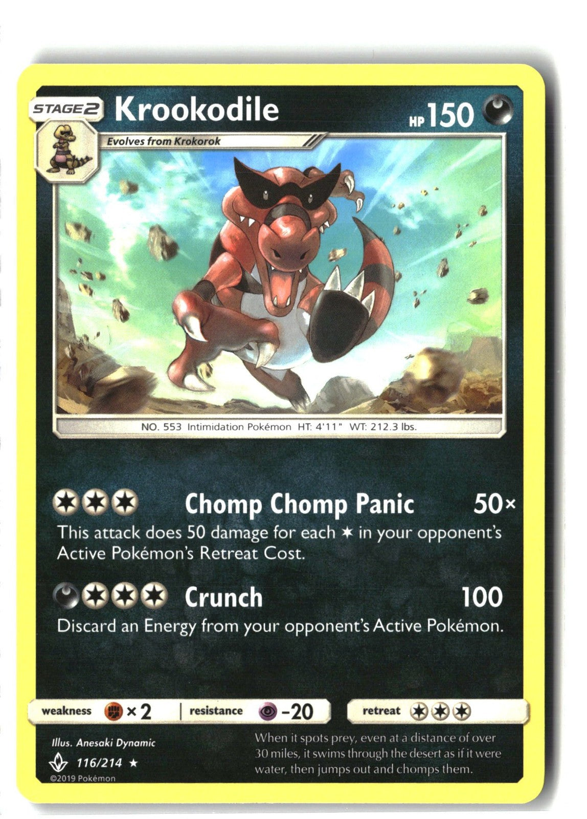 Krookodile (SM - Unbroken Bonds 116/214) NM