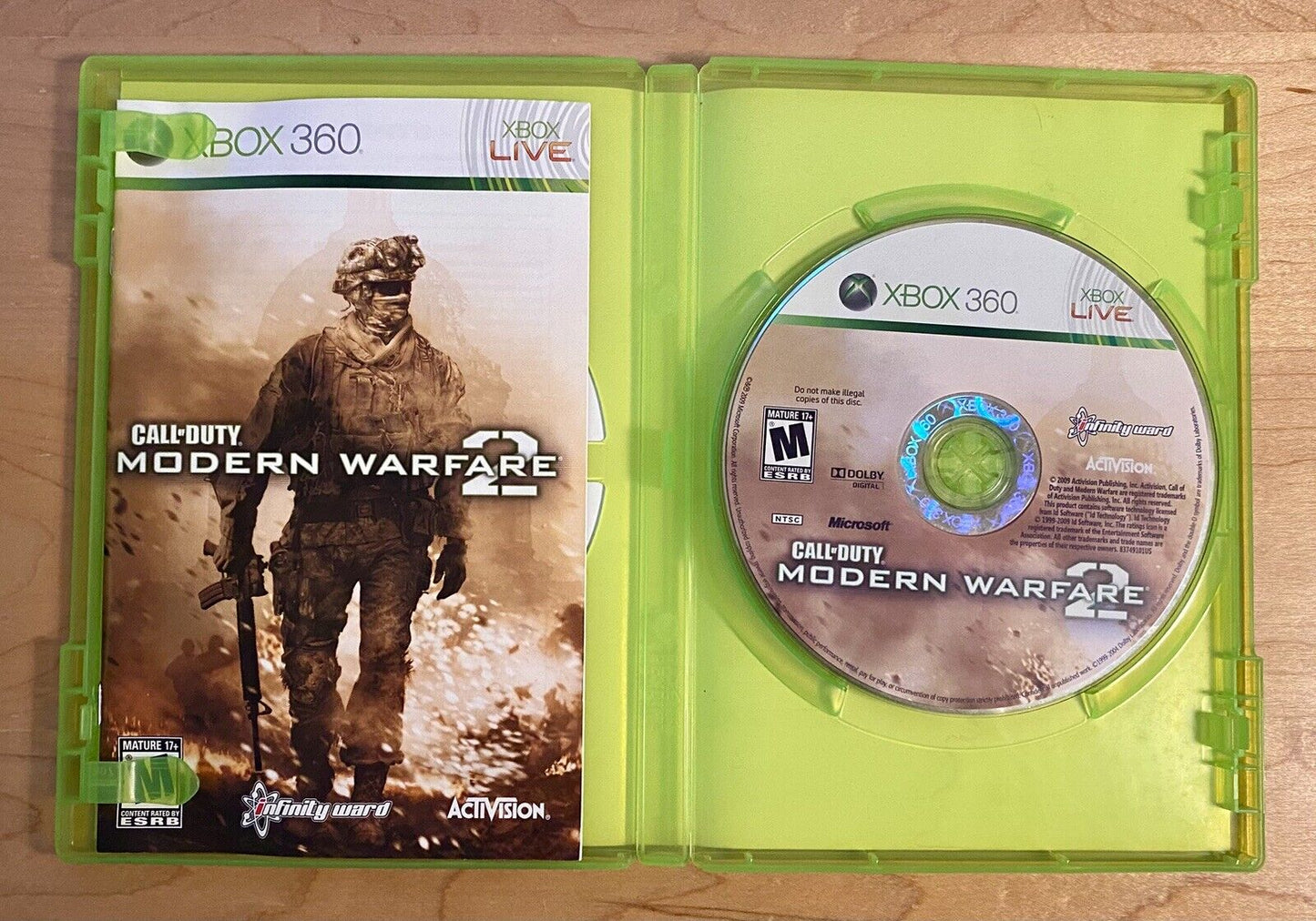 Call of Duty Modern Warfare 1, 2 & 3 Bundle (Xbox 360) All CIB W/ Manual, Tested