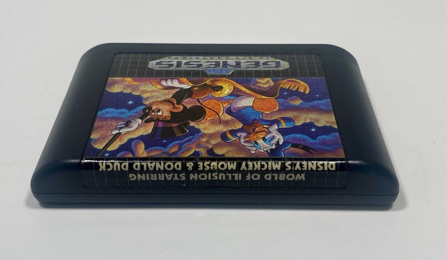 World Of Illusion Starting Mickey Mouse & Donald Duck 1992 Sega Genesis Tested