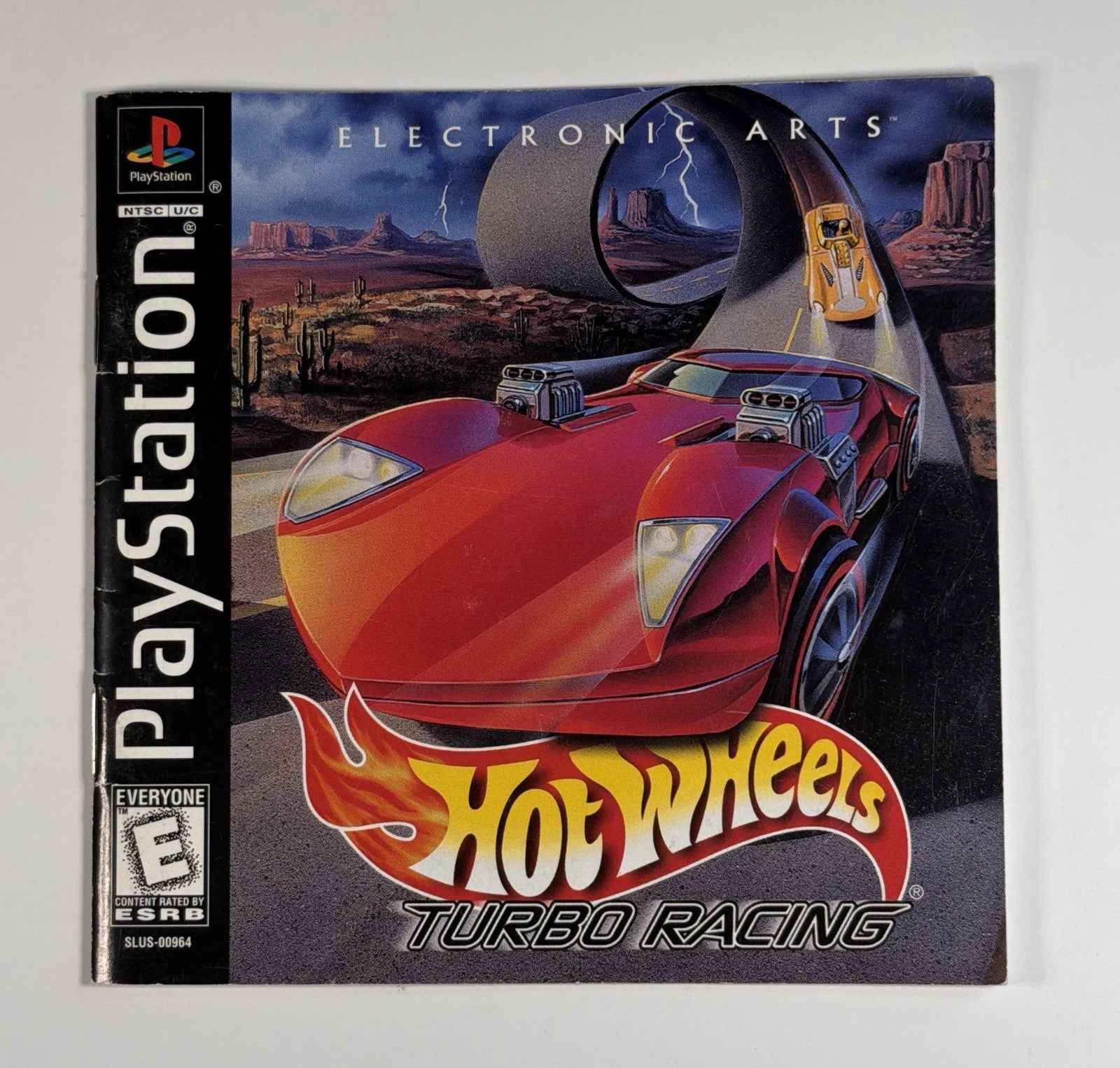 Hot Wheels Turbo Racing PS1 Sony PlayStation 1 Manual & Reg Card Only