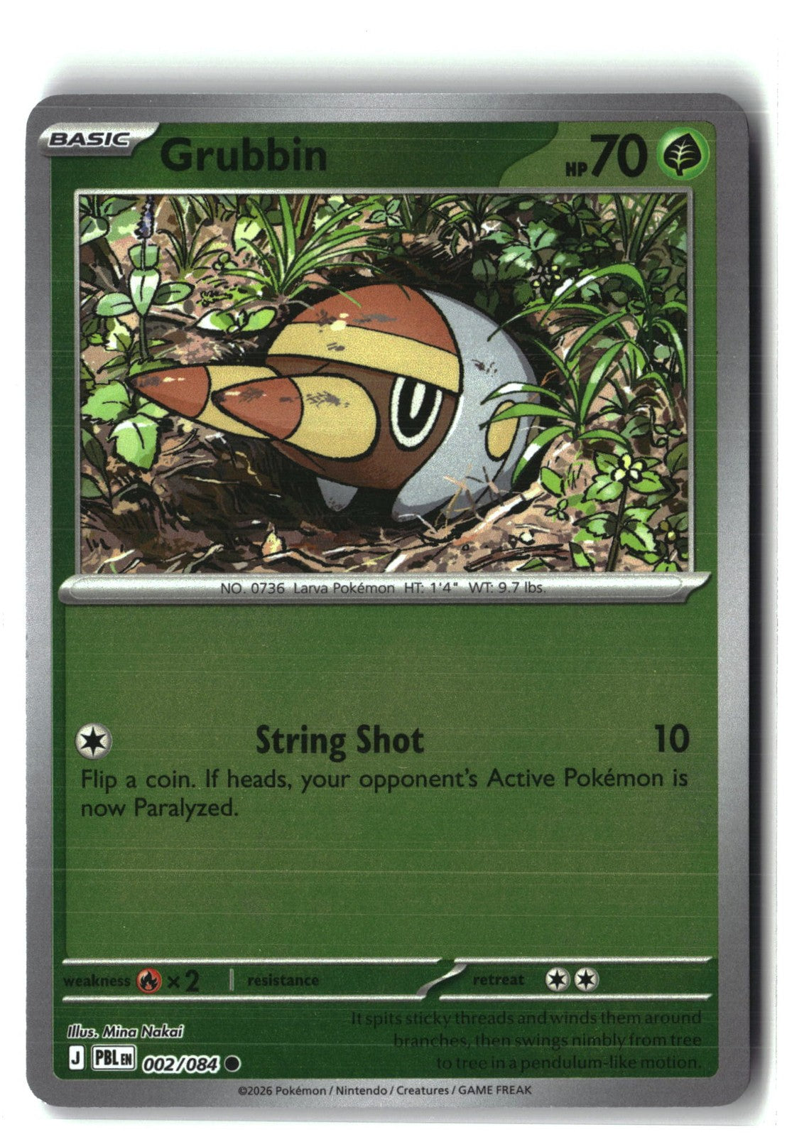 Grubbin Reverse Holofoil NM (Pitch Black 002/084)