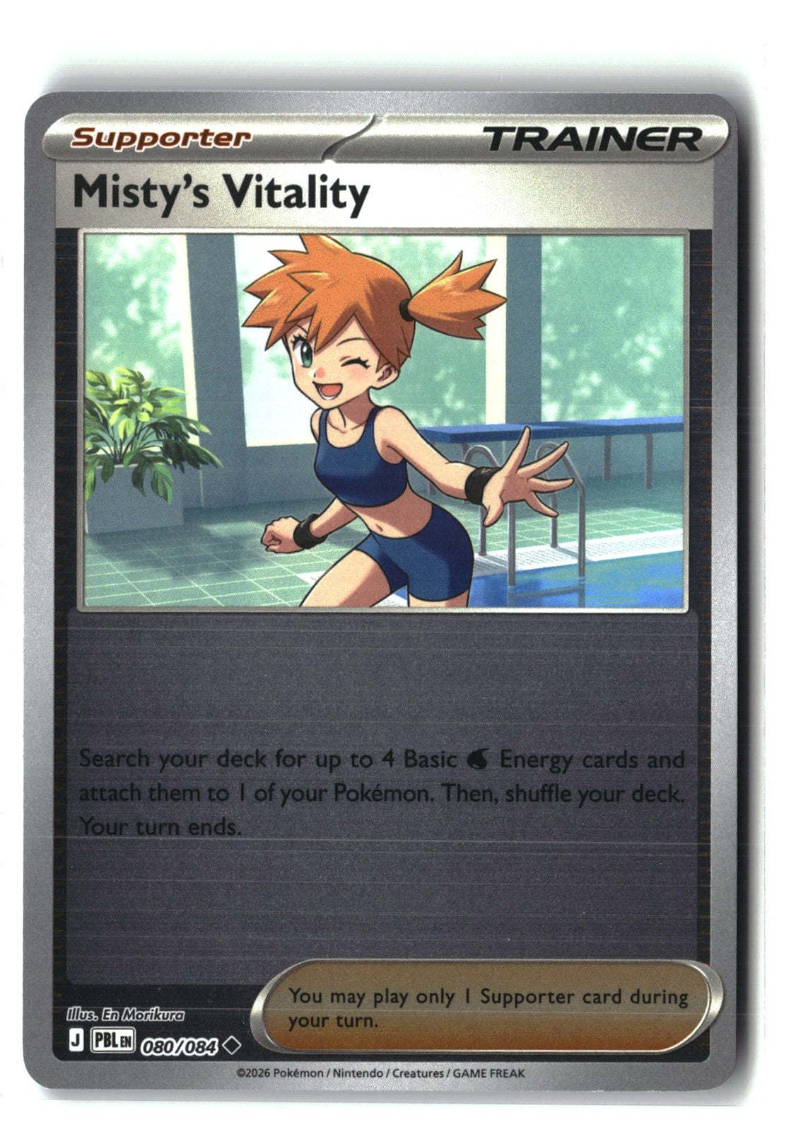 Misty's Vitality Reverse Holofoil NM (Pitch Black 080/084)