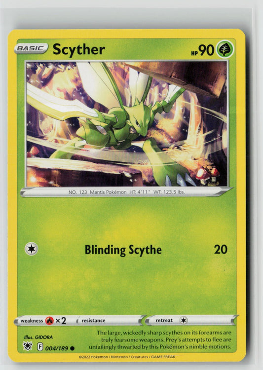Scyther (004) (SWSH10: Astral Radiance 004/189) NM