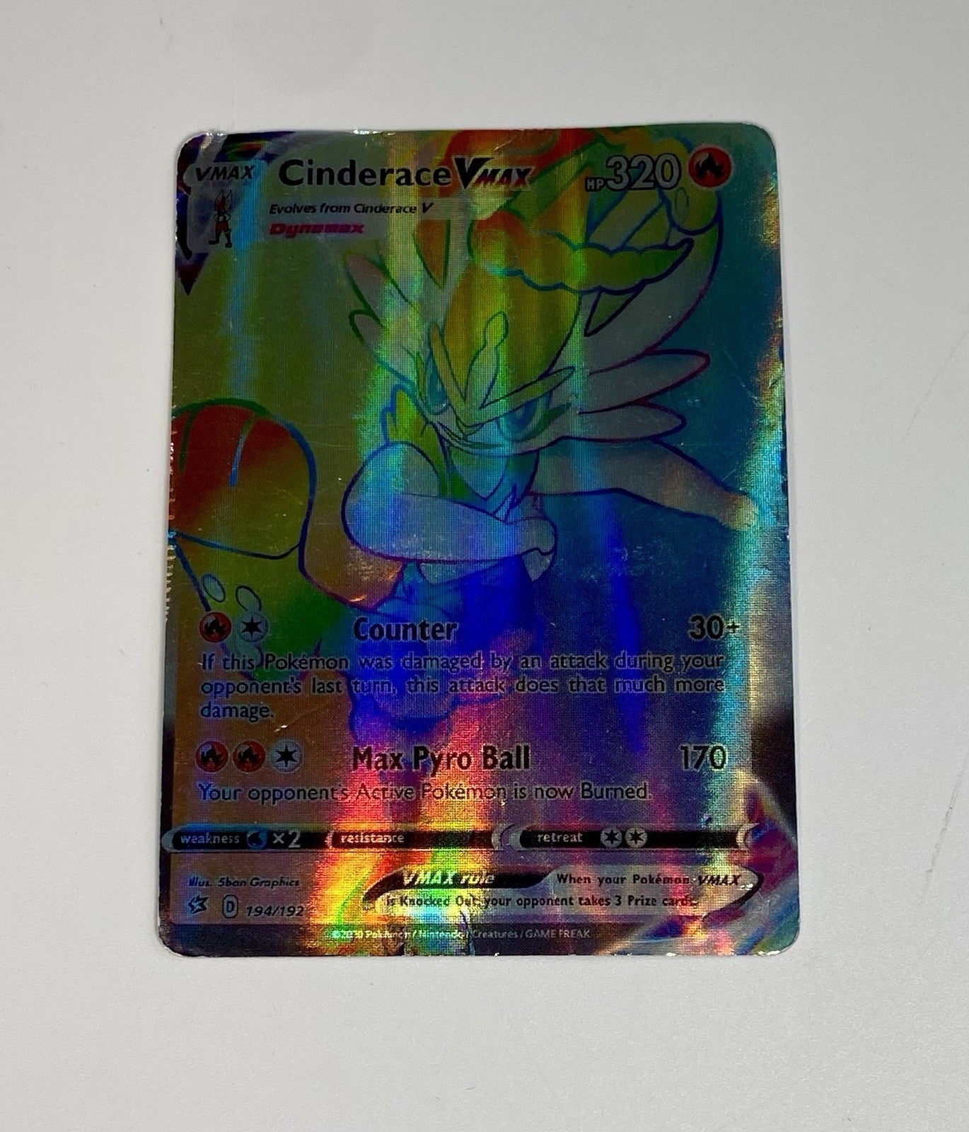 Pokémon Rebel Clash VMAX Lot Cinderace 194/192 Inteleon 50/192 Dragapult 93/192