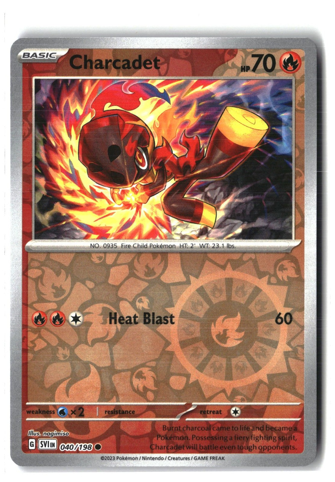 Charcadet Reverse Holofoil NM (Scarlet & Violet Base Set 040/198)