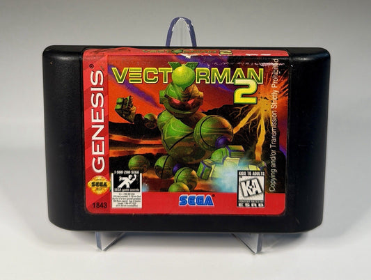 Vectorman 2 (Sega Genesis) Game Cartridge, Authentic, Tested & Working!