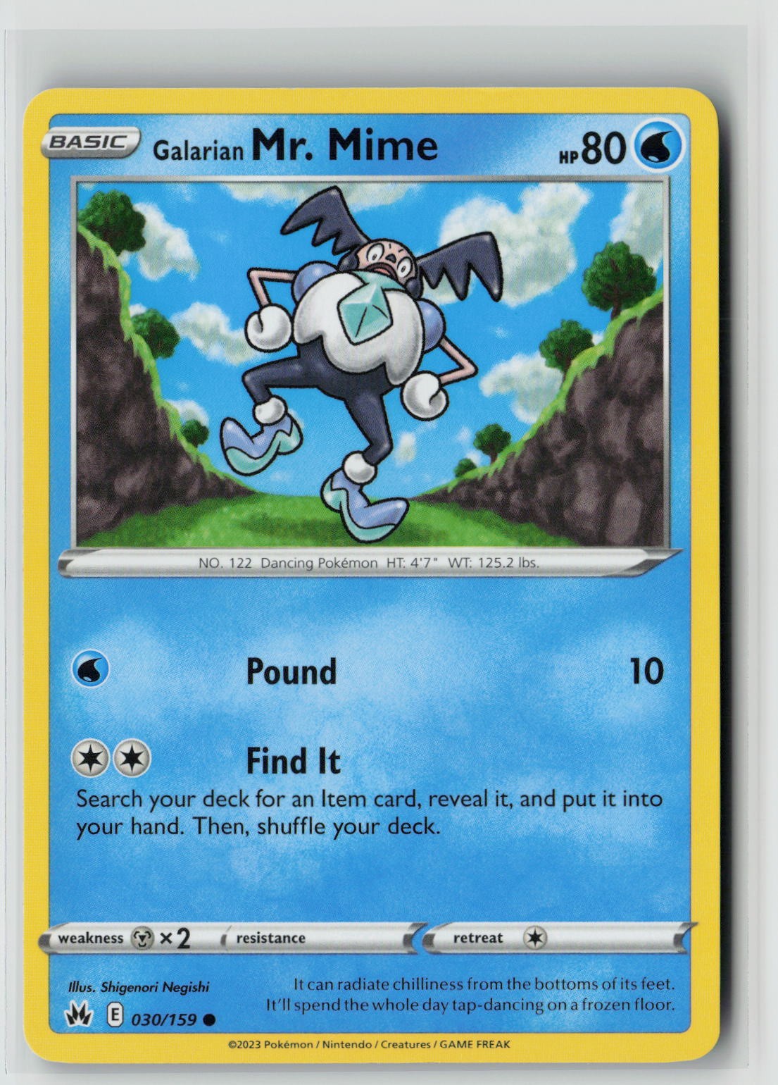 Galarian Mr. Mime (SWSH: Crown Zenith 030/159) NM