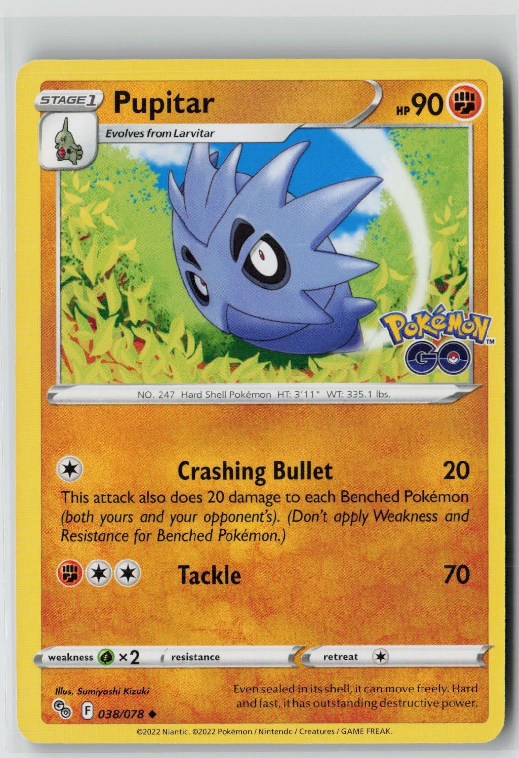Pupitar (Pokemon GO 038/078) NM