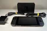 Nintendo Switch Console Bundle Black w/ Black Joy-Cons Dock HDMI Charger Tested