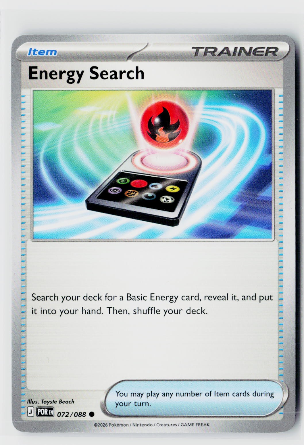Energy Search (Perfect Order 072/088) NM