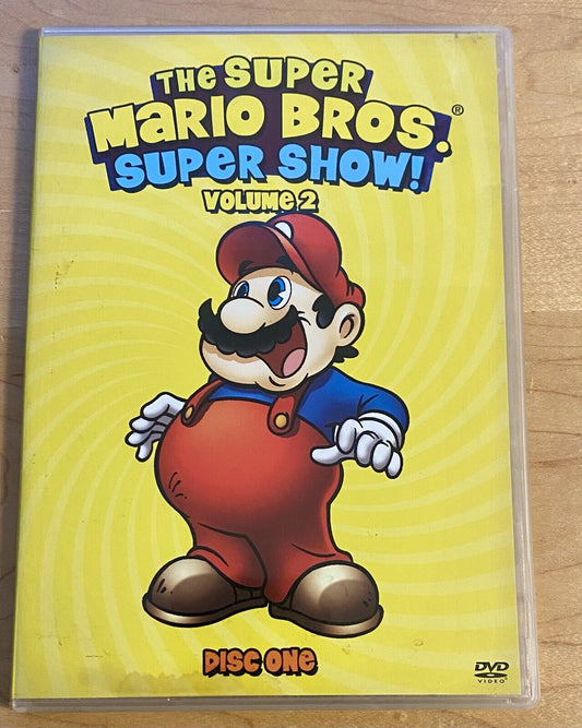 The Super Mario Bros. Super Show! DVD Volume 2 Disc 1, Nintendo, Tested & Works