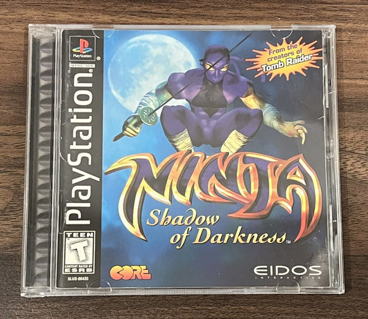 Ninja: Shadow of Darkness (Sony PlayStation 1, 1998) CIB Complete With Reg Card!