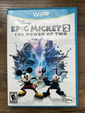 Disney Epic Mickey 2 The Power of Two Nintendo Wii U 2012 Complete W/ Manual CIB