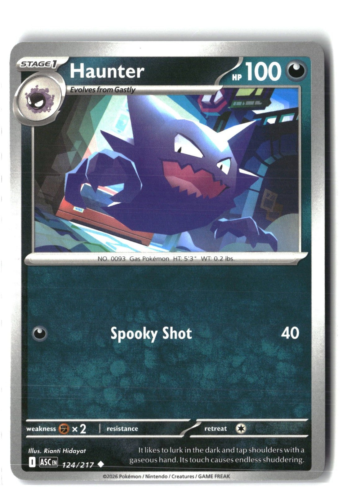 Haunter (ME: Ascended Heroes 124/217) NM