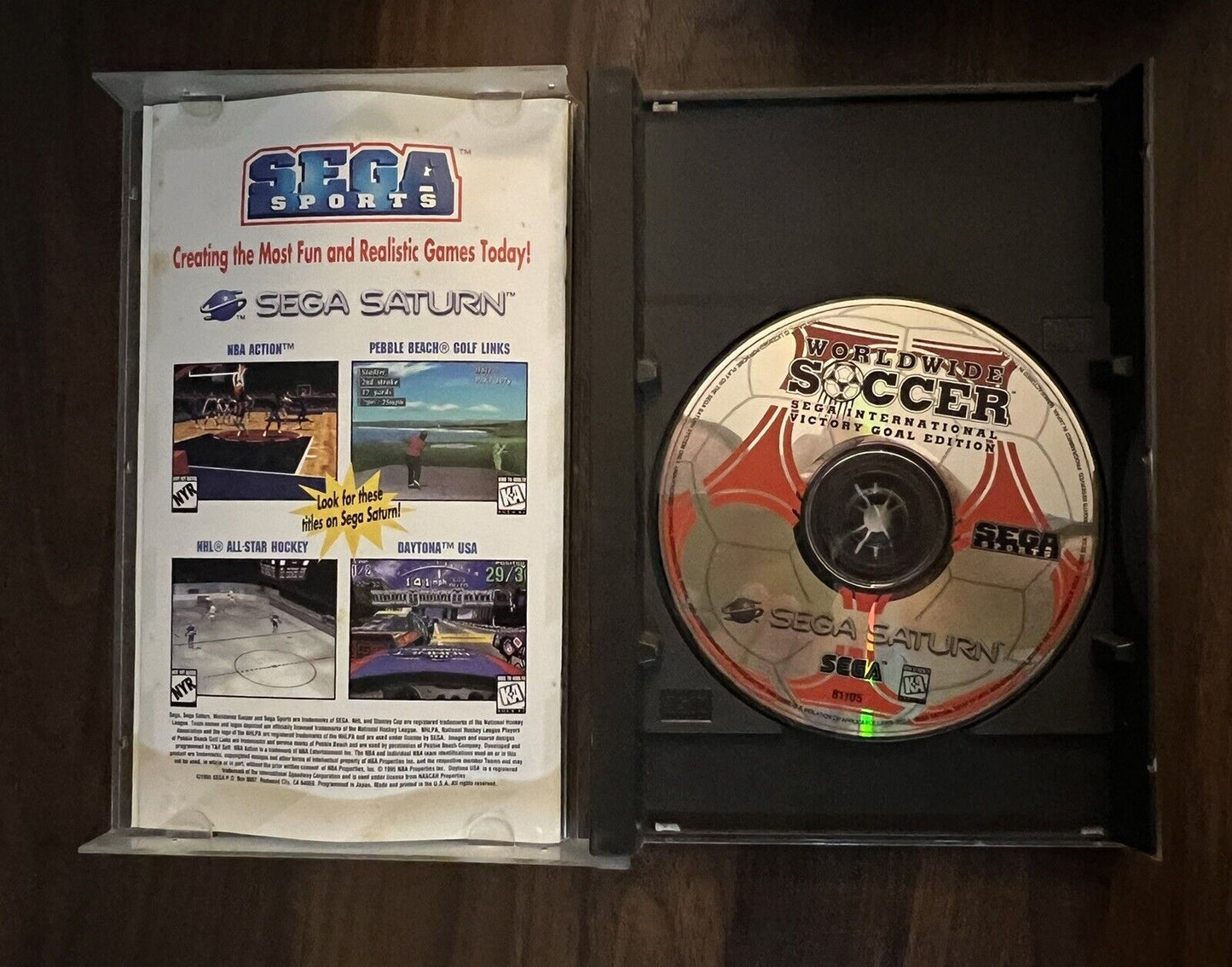 Worldwide Soccer: International Victory Goal Edition (Sega Saturn) CIB!