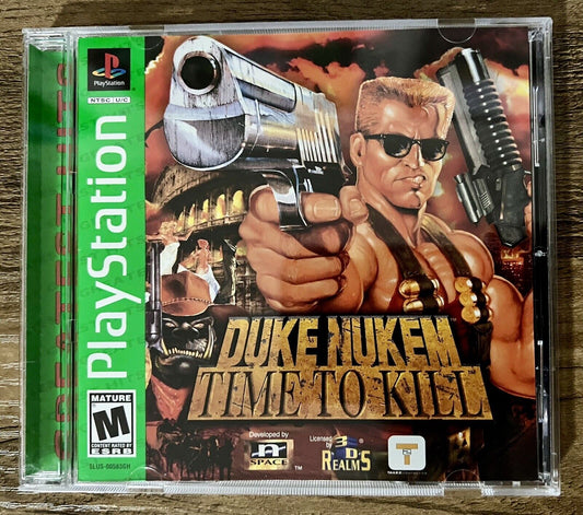 Duke Nukem: Time to Kill Greatest Hits (Sony PlayStation 1, 2001) Tested & Works