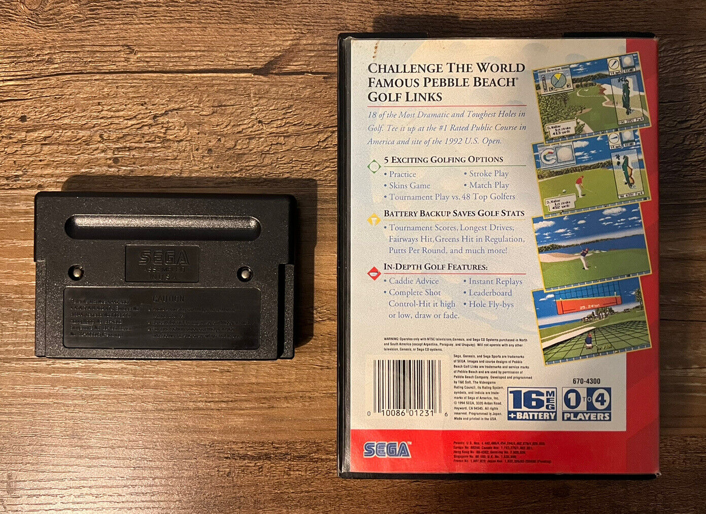 Pebble Beach Golf Links (Sega Genesis, 1994, SEGA Sports)