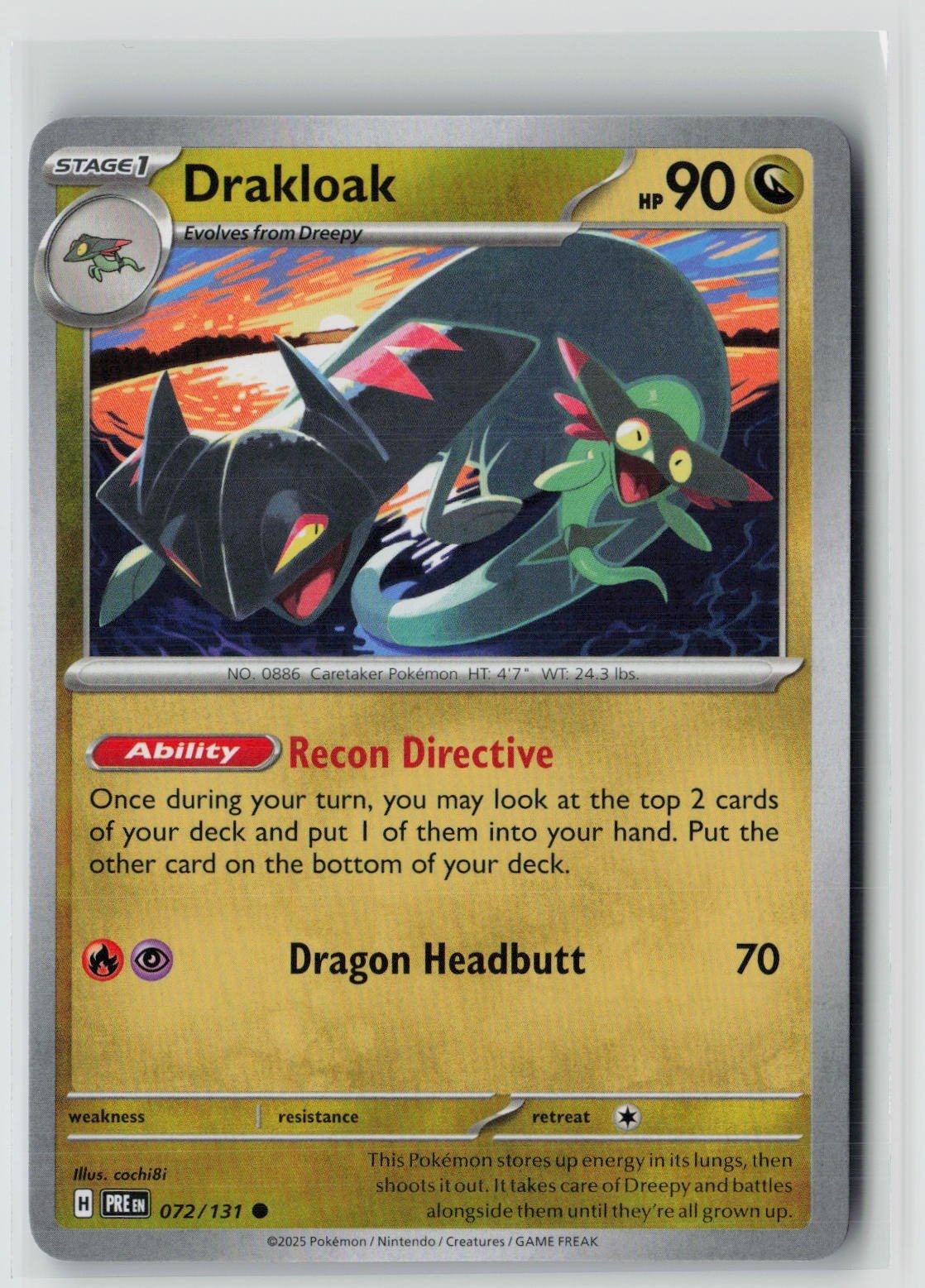 Drakloak (SV: Prismatic Evolutions 072/131) NM