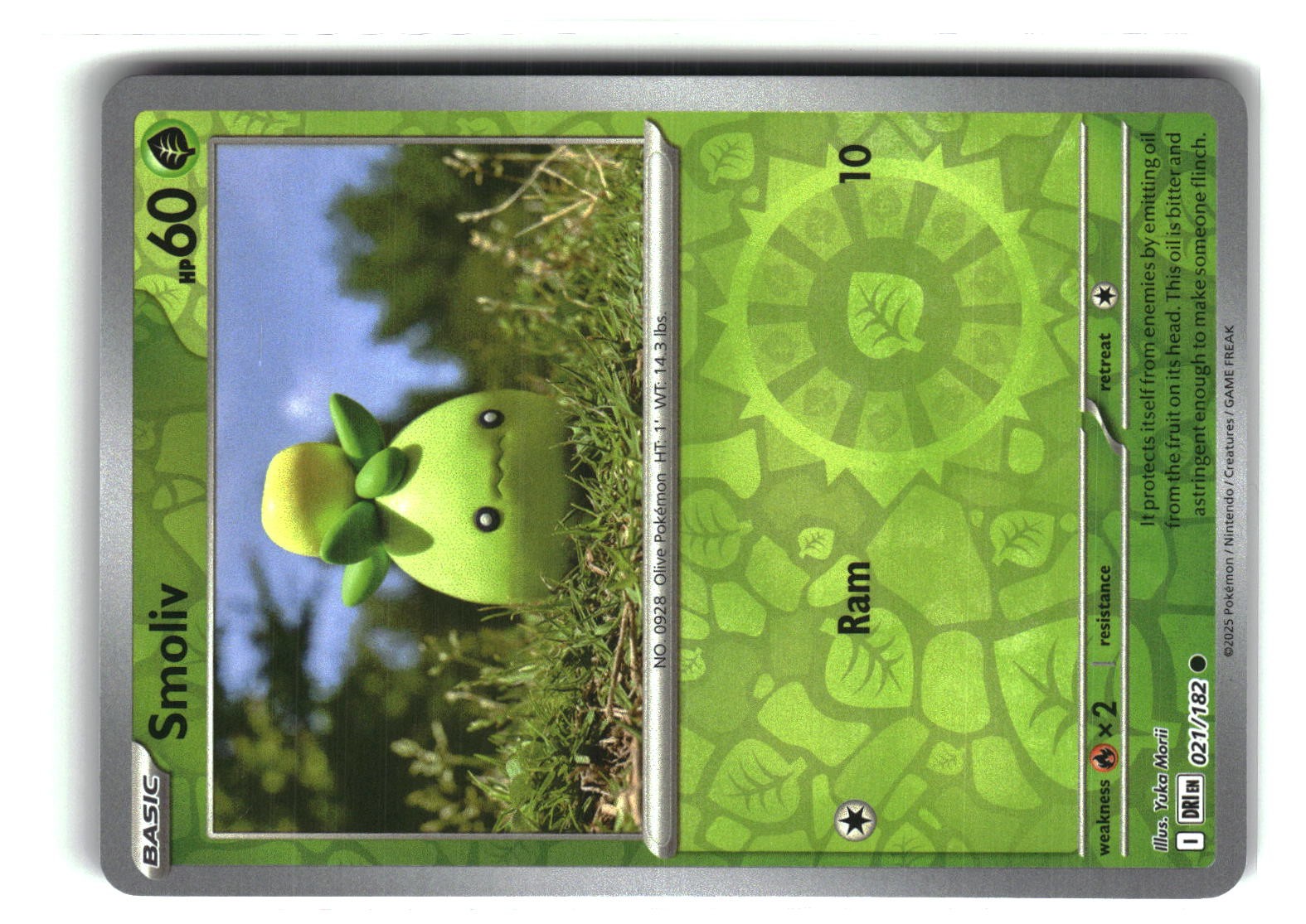 Smoliv Reverse Holofoil NM (Destined Rivals 021/182)