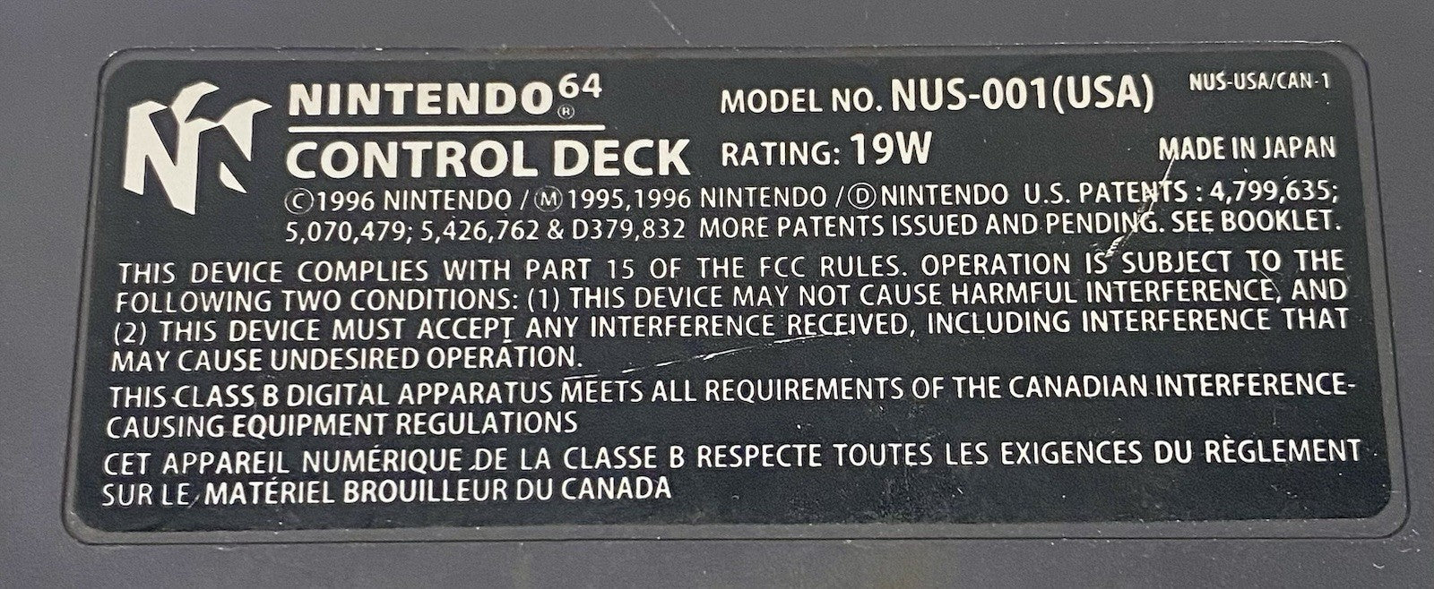 Nintendo 64 N64 Game Console Bundle 1 Gray Controller & All Cords, Tested!