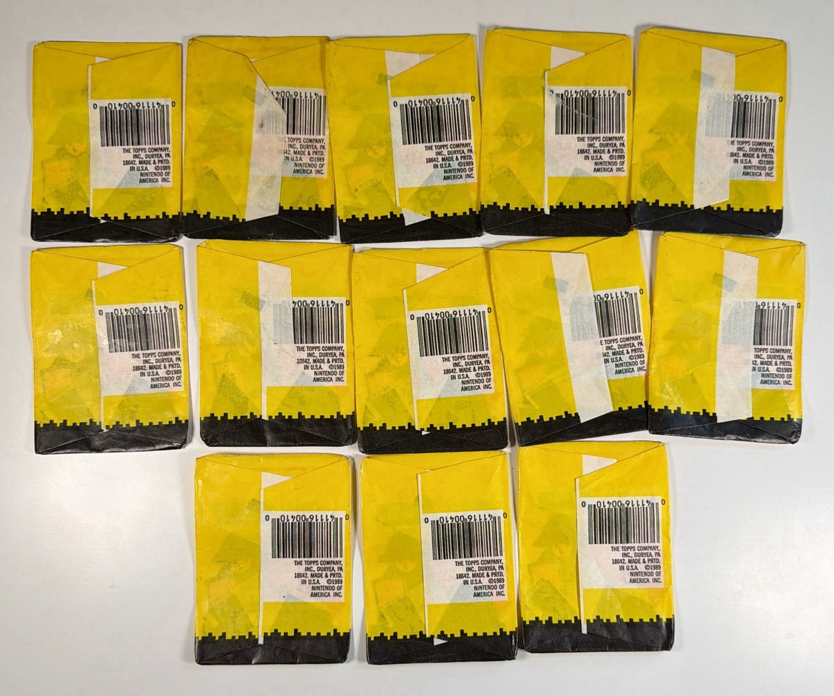1989 Topps Nitendo Game Pack Wax pack Bundle Lot - WAX PACK CASING ONLY NO CARDS