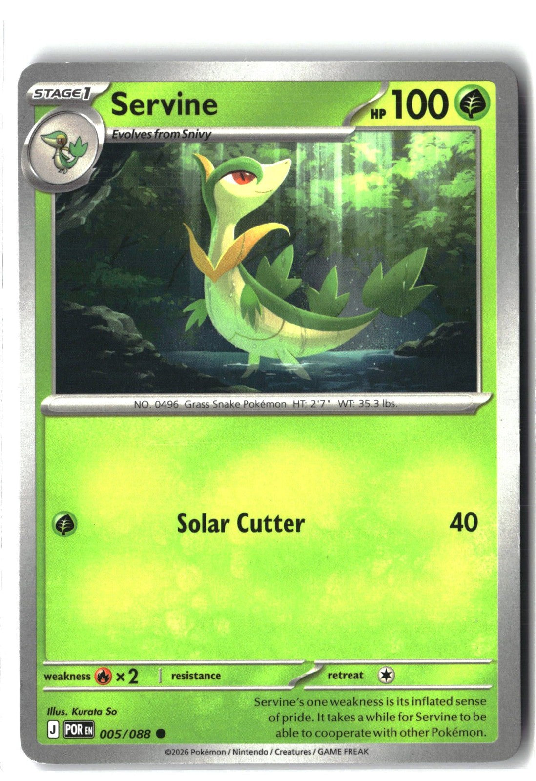 Servine (Perfect Order 005/088) NM