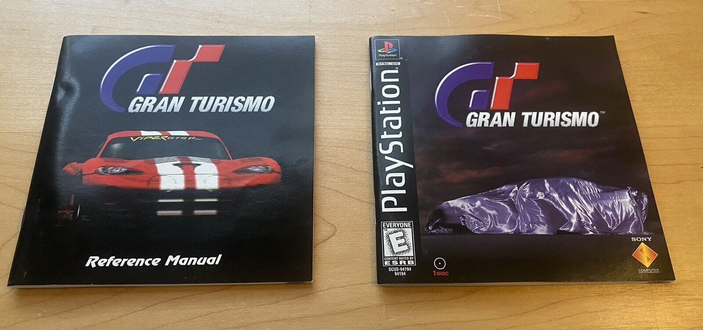 Grand Turismo (PlayStation 1 PS1, 1998) CIB W/Manual & Manual, Tested