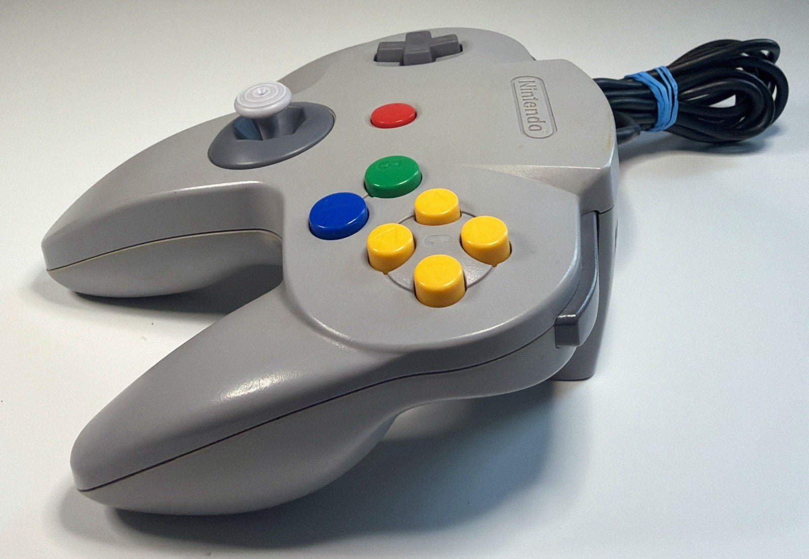 Grey Gray N64 Nintendo 64 Controller OEM w/ 8BitDo Hall Effect Joystick Tested