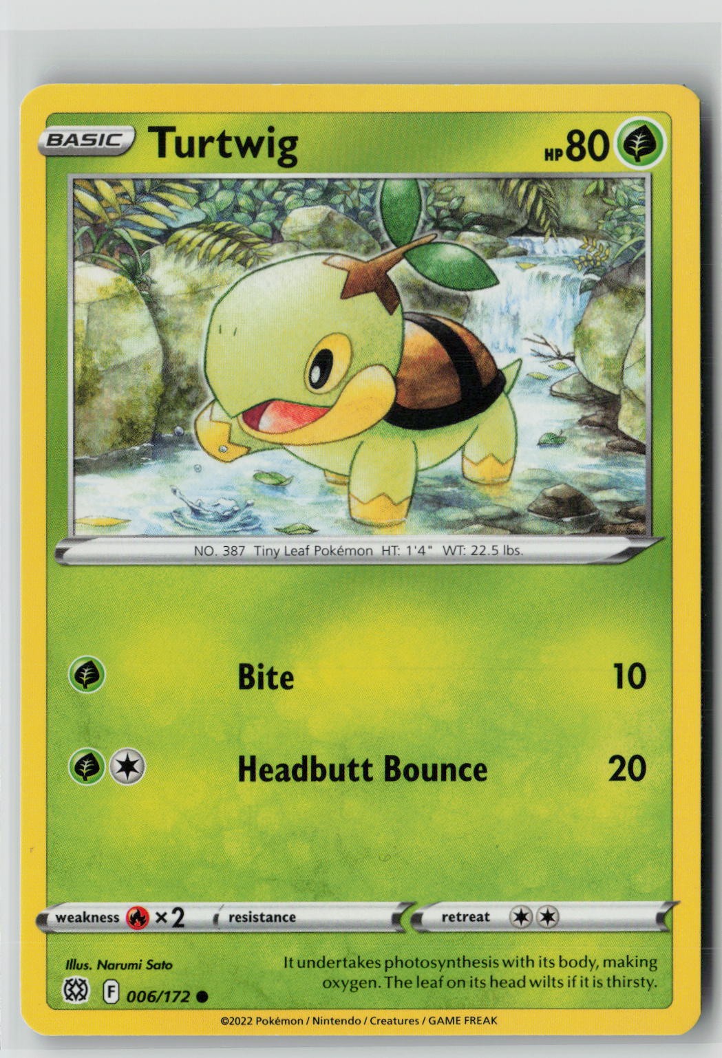 Turtwig (SWSH09: Brilliant Stars 006/172) NM