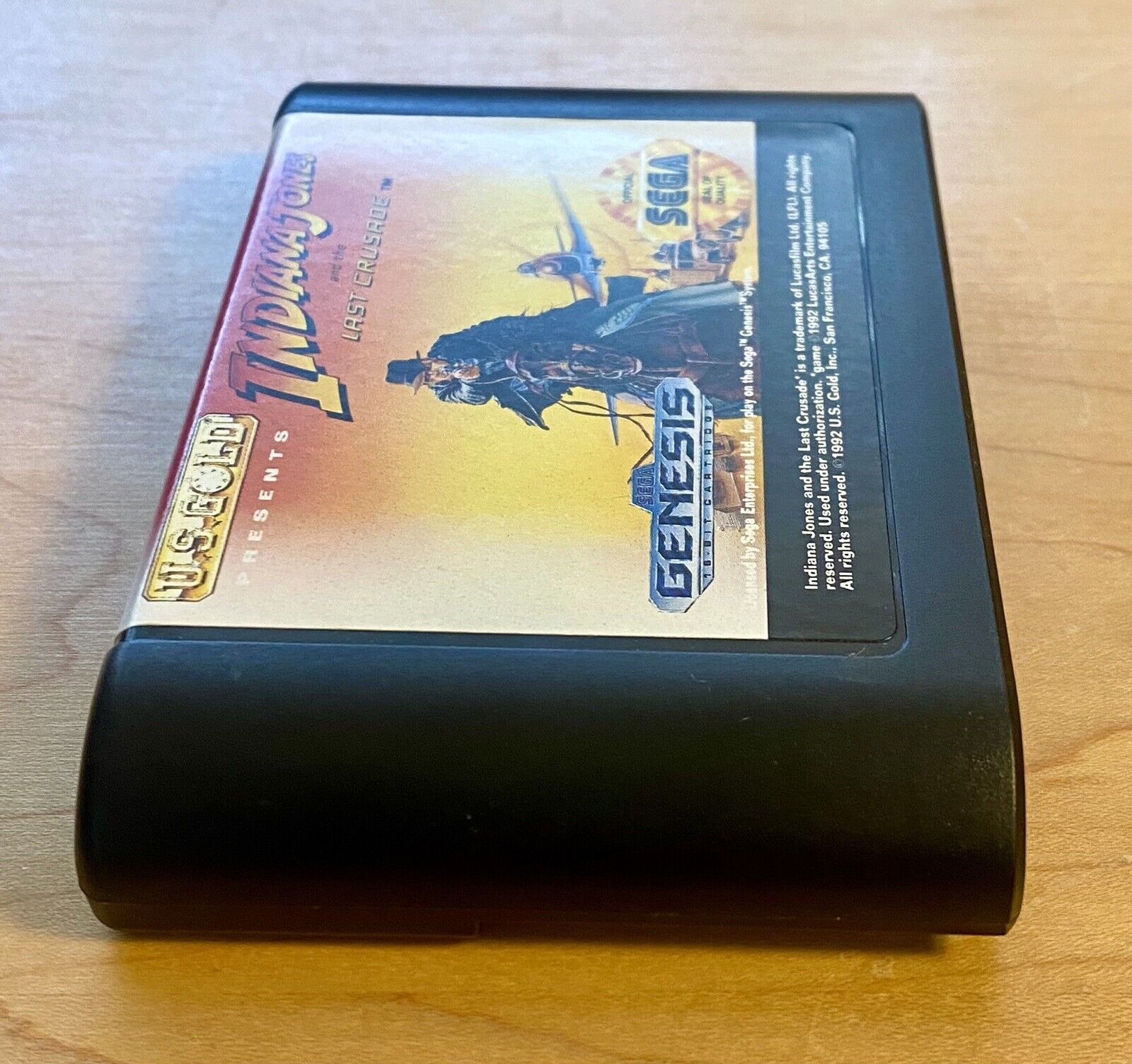 Indiana Jones and the Last Crusade (Sega Genesis, 1992) CIB W/ Manual & Reg Card