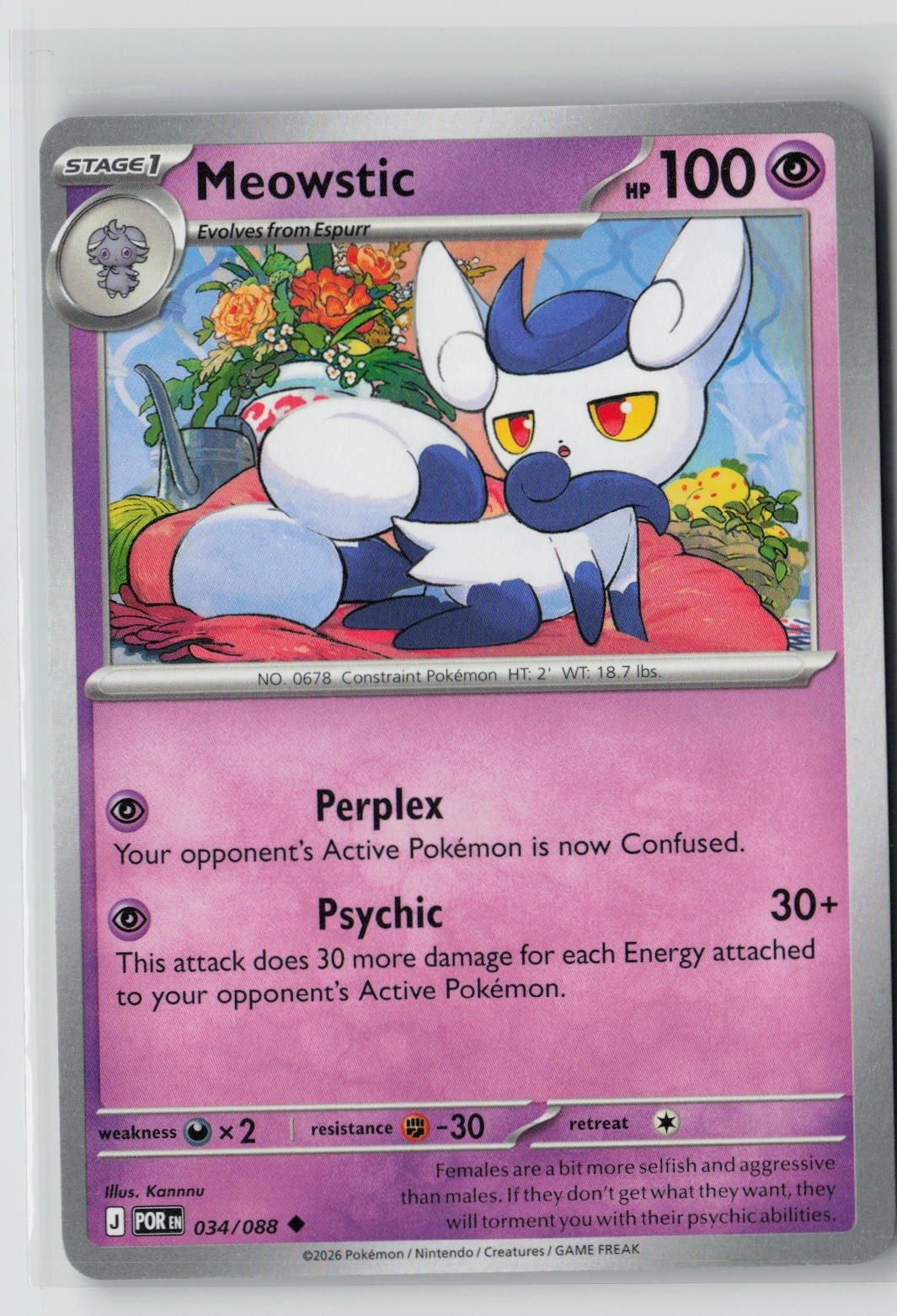 Meowstic (Perfect Order 034/088) NM