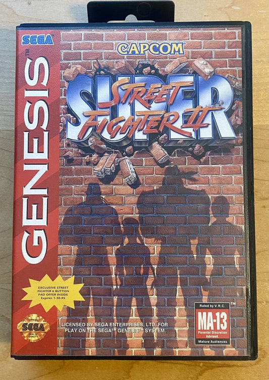 Super Street Fighter II (Sega Genesis, 1994) No Manual, Authentic & Tested