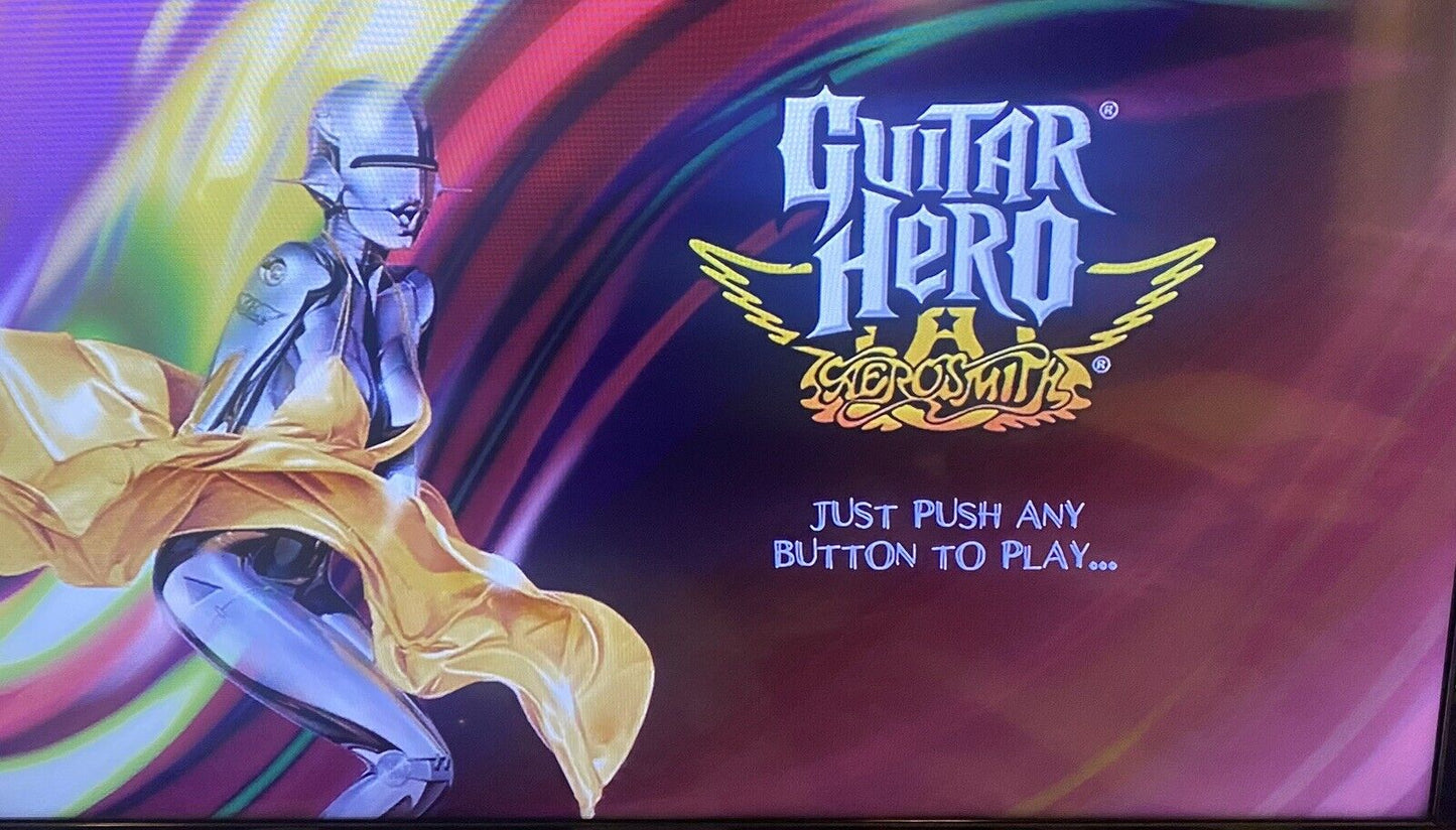 Guitar Hero: Aerosmith (Microsoft Xbox 360, 2008) Authentic & Tested