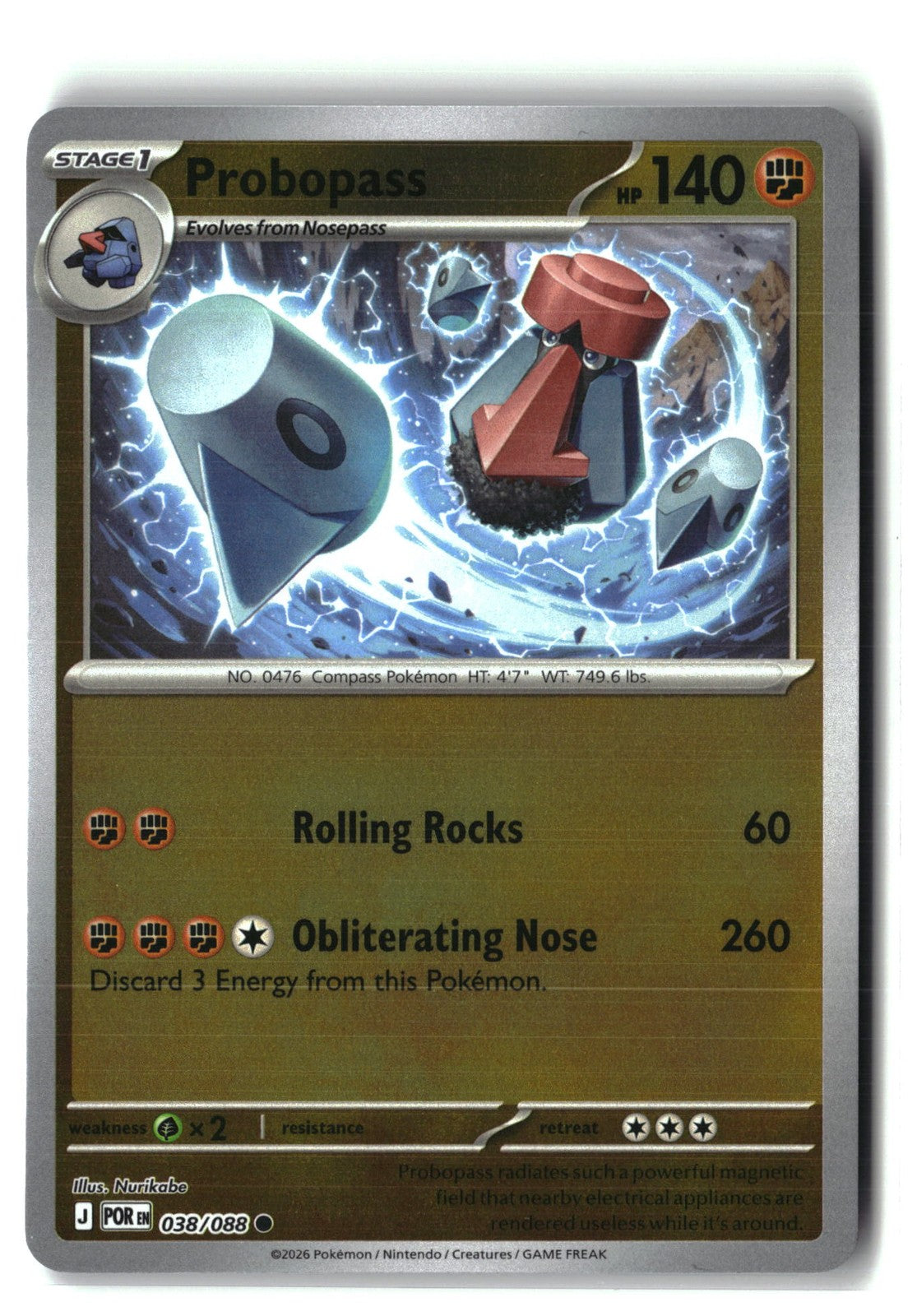 Probopass Reverse Holofoil NM (Perfect Order 038/088)