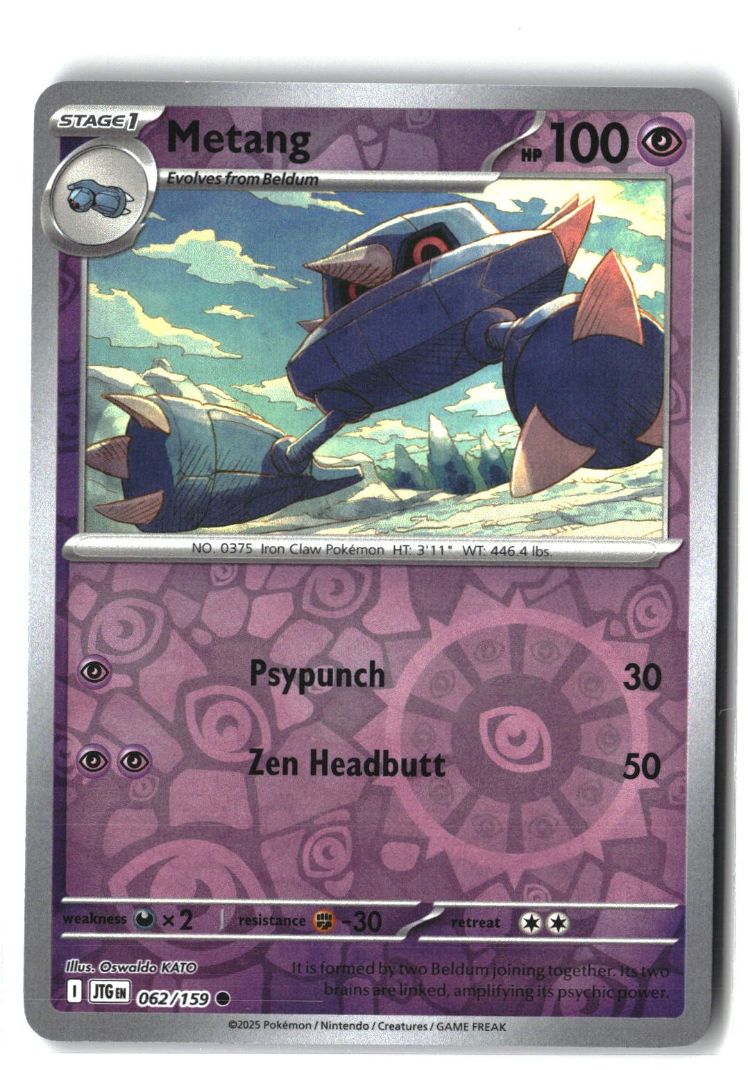 Metang Reverse Holofoil NM (Journey Together 062/159)