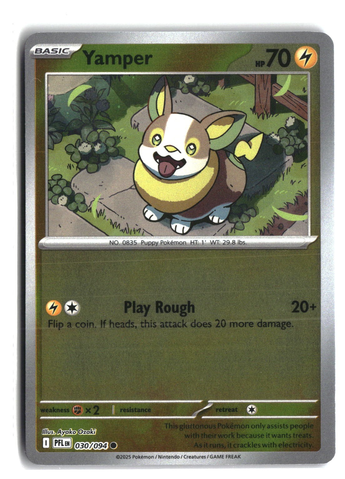 Yamper Reverse Holofoil NM (Phantasmal Flames 030/094)