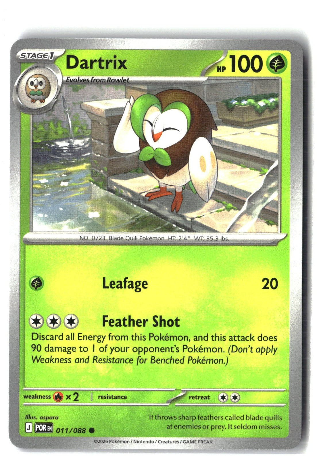 Dartrix (Perfect Order 011/088) NM