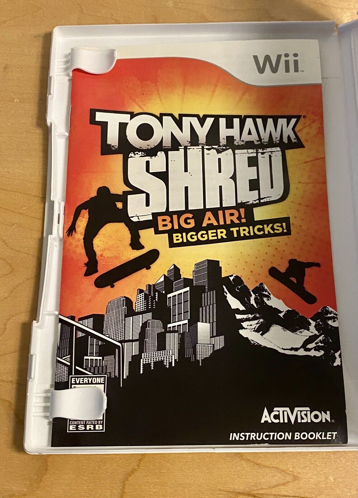 Tony Hawk's Downhill Jam & Tony Hawk Shred Bundle (Nintendo Wii) Tested & Works