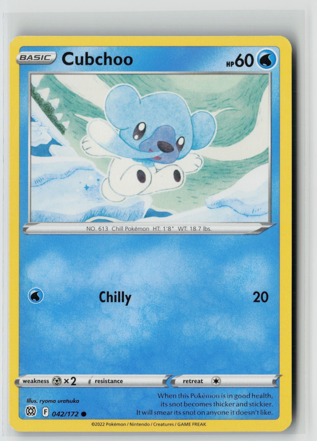 Cubchoo (SWSH09: Brilliant Stars 042/172) NM