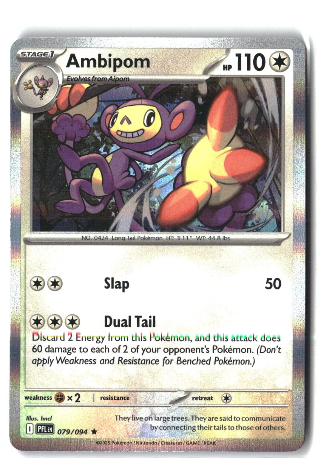 Ambipom Holofoil NM (Phantasmal Flames 079/094)