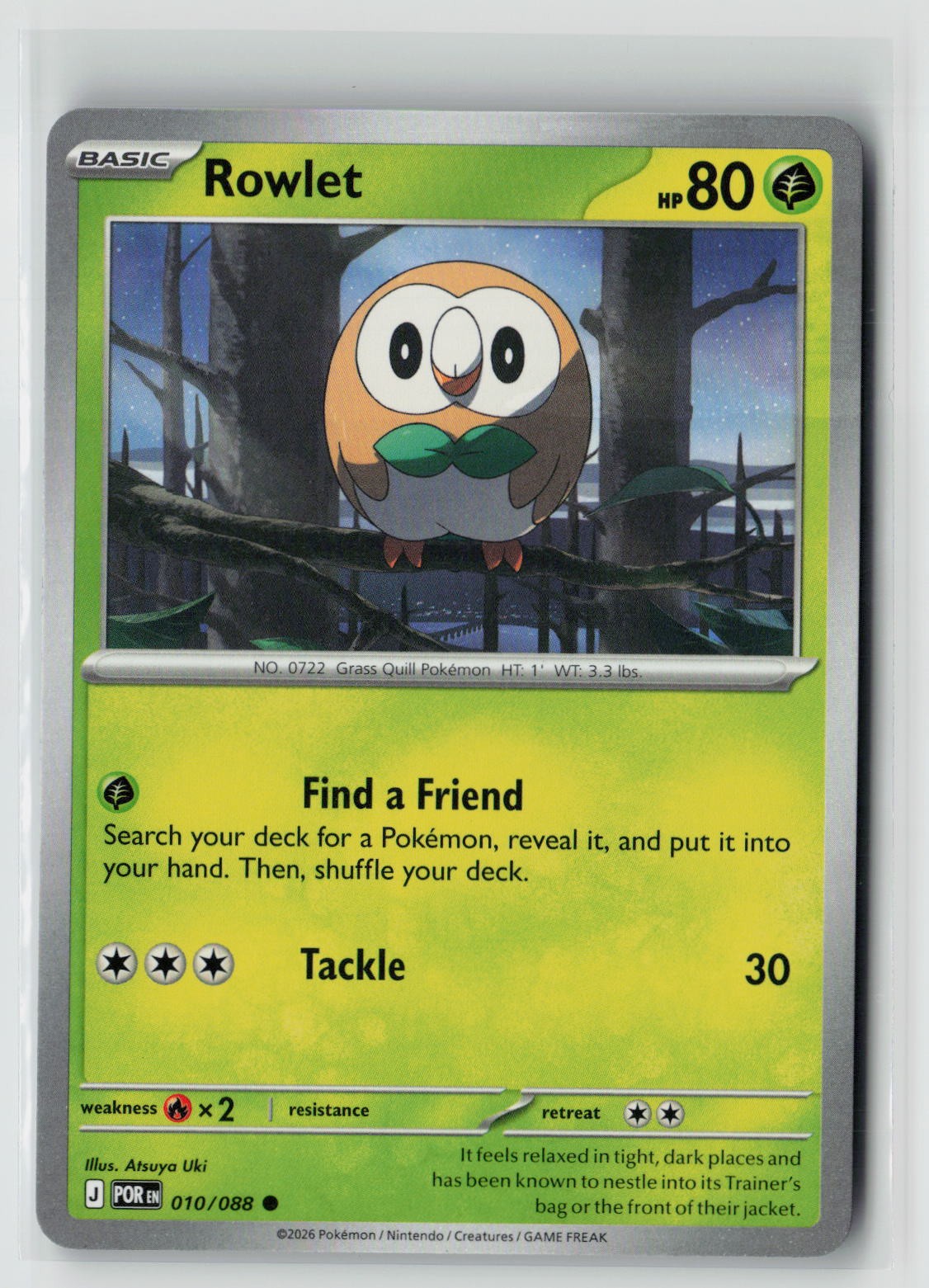 Rowlet (Perfect Order 010/088) NM