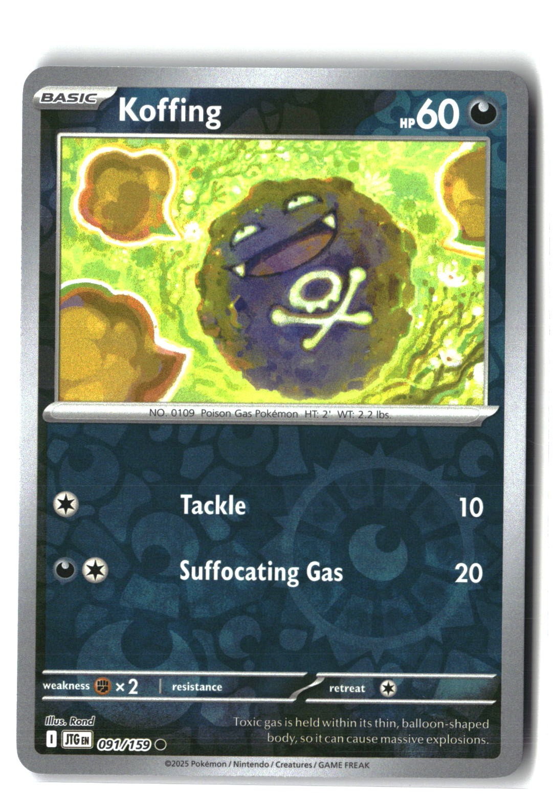 Koffing Reverse Holofoil NM (Journey Together 091/159)