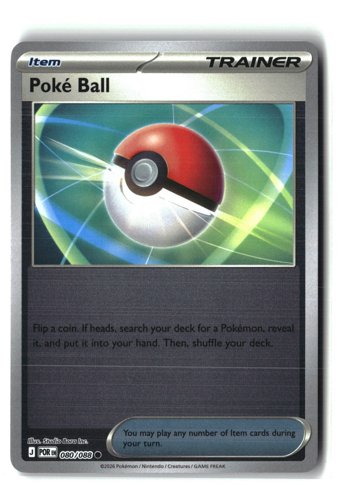 Poke Ball Reverse Holofoil NM (Perfect Order 080/088)